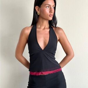 Motel Rocks Kubra Halterneck Top